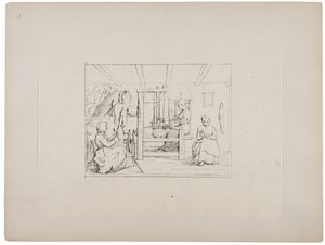 Kleding maken voor de jongens in het leger, ca. 1880-90